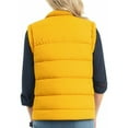 thumbnail image 4 of Paiwinds Women's Casual Winter Stand Collar Sleeveless Puffer Vest with Pockets, Lightweight Puffy Jacket for Layering and Fashionable Street Style, 4 of 7