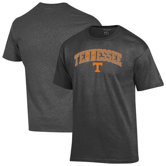 Men's-Champion Charcoal Tennessee Volunteers Arched Logo T-Shirt