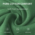 thumbnail image 6 of QUALFORT Women’s 100% Cotton Lightweight Button-Front Cardigan Sweater，crew neck Long Sleeve Knit, 6 of 7