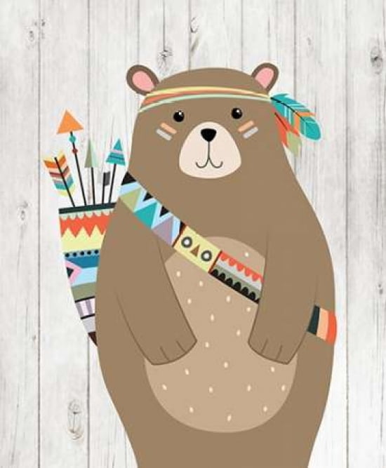 Tribal Bear Canvas