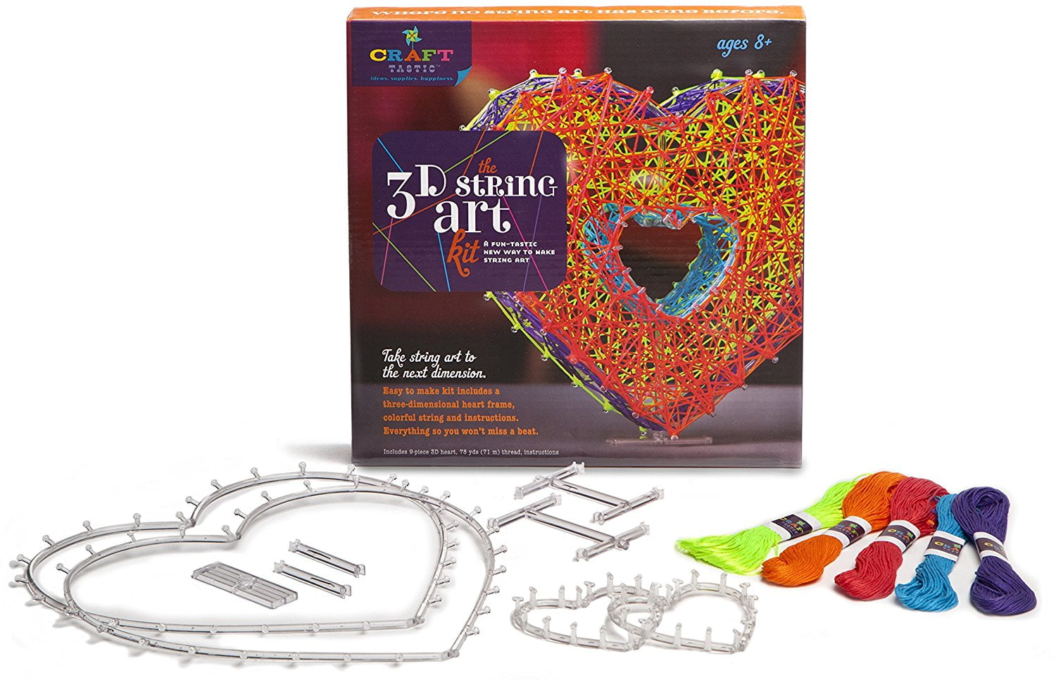 3D String Art Kit (Craft-Tastic) - Craft Kit by Ann Williams Group (T1504)