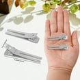 thumbnail image 2 of Double Prong Alligator Hair Clips 50 Pack, 1.8"Metal Duck Billed Hair Clips for Styling Sectioning, Hairdressing Styling Hair Clips, Pin Curl clips for Hair, Alligator Roller Clip (silver), 2 of 4