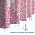 thumbnail image 6 of Pink Floral and Petal Pattern Shower Curtain 36"x72" ,Bathroom Decorative Shower Curtains Set with 12 Hooks,Modern Waterproof Washable Shower Curtain, 6 of 6