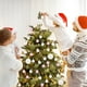 thumbnail image 4 of Hogar y jardín, Suministros de decoración navideña, 72 bolas navideñas de terciopelo flocadas, adornos para árbol de Navidad, bolas de plástico, adornos colgantes decorativos navideños, decoración par, 4 of 7