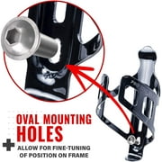 PRO BIKE TOOL Bike Water Bottle Holder Lightweight & Strong (Black Gloss)