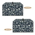thumbnail image 4 of TSOVTHRID Vintage Leaf Print Toaster Oven Cover Dust-Proof Microwave Oven Cloth Cover with Handle Kitchen Machine Covers Case Protections Protector, 20.9"W x 15.7"D x 12.4"H, L, 4 of 7