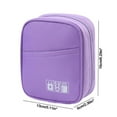 thumbnail image 3 of QJUHUNG Storage Pouch for Small Electronics and Accessories Tech Bag Electronic Organizer Case Compatible with Laptop Charger Mouse Cables Hub Power Bank Earphone Toiletries Cosmetics, 3 of 6