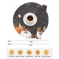 thumbnail image 6 of 15 Inch Round Placemats Set of 4, Blue Pumpkin Non Slip Heat Insulation PP Table Mats, Orange White Black Thanksgiving Leaves Washable Place Mats for Kitchen Dining Party Table Decor, 6 of 7