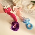 thumbnail image 2 of Girls Wig Braid Bowknot Colorful Gradient Wig Hairpin For Kids Headwear, 2 of 3