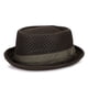 thumbnail image 5 of Sombrero de jazz Sombrero de malla transpirable Sombrero plano a lo largo Sombrero para el sol Sombrero resistente, 5 of 5