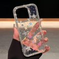 thumbnail image 4 of Funda de teléfono YTanazing para iPhone 16 Pro Clear Cute 3D Stars, 4 of 6