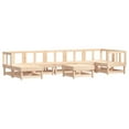 thumbnail image 3 of vidaXL Patio Furniture Set with Cushions Outdoor Lounge Set 8 Piece Solid Wood, 3 of 8