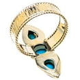 thumbnail image 3 of Sleeping Beauty Turquoise Ring Size 9 (925 Sterling Silver)  - Handmade Boho Vintage Jewelry RING130999, 3 of 3