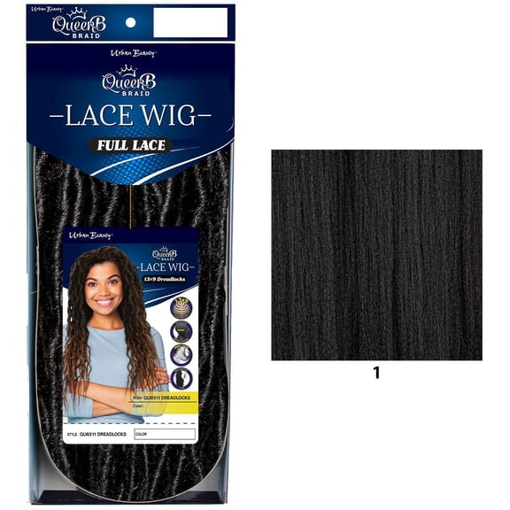 QueenB Braided Lace Wig - Dreadlocks #1