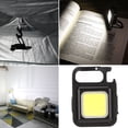 thumbnail image 1 of Lenguas Pequeñas de COB, Tiempo de Larga Duración 4 Modos de Iluminación Mini Linterta Con Soporte Plegable Para Acampar, 1 of 7