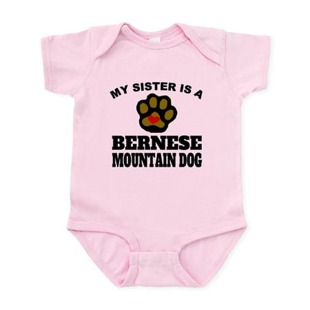 

CafePress - My Sister Is A Bernese Mountain Dog Body Suit - Baby Light Bodysuit Size Newborn - 24 Months