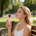 thumbnail image 4 of weibbin News Handheld Mini Small Fan Digital Display High Speed 199 Speed Brushless USB Charging Portable Fan, 4 of 6