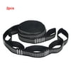 2pcs Hammock Straps Outdoor Hanging Swing Straps 5pcs Rings Adjustable Portable Tree Hammock Belts for Camping White