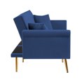 thumbnail image 6 of Couches for Living Room 76.7 inch, Mid Century Modern Velvet Love Seats Sofa, Upholstered 3-Seater Loveseat w/Armrest for Bedroom, Apartment, Home Office, 6 of 6