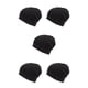 thumbnail image 3 of Qarigey Apilable Beanie Bonnet Caps Seasonal Casual Headwear Térmico De moda Ajustable Sombrero de punto Negro Type2 NO2, 3 of 6