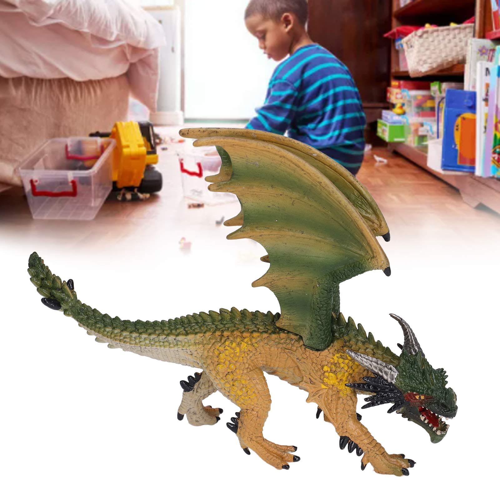 Anggrek Dragon Toys Dragon Toy Plastic High Simulation Educational Prop Flying Dragon Figurine For Collector Kids flying Dragon Figurine