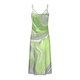 thumbnail image 5 of Vestido de Verano Casual de las Mujeres, Impresión Plegada Casual de Verano, Vestido de Cuello en V sin Mangas de Camis, 5 of 5