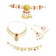 thumbnail image 4 of Conjunto de joyas de danza india, collar, pendientes, accesorios de baile, regalos, cadena para el cabello de moda Pendientes de clip, 4 of 8