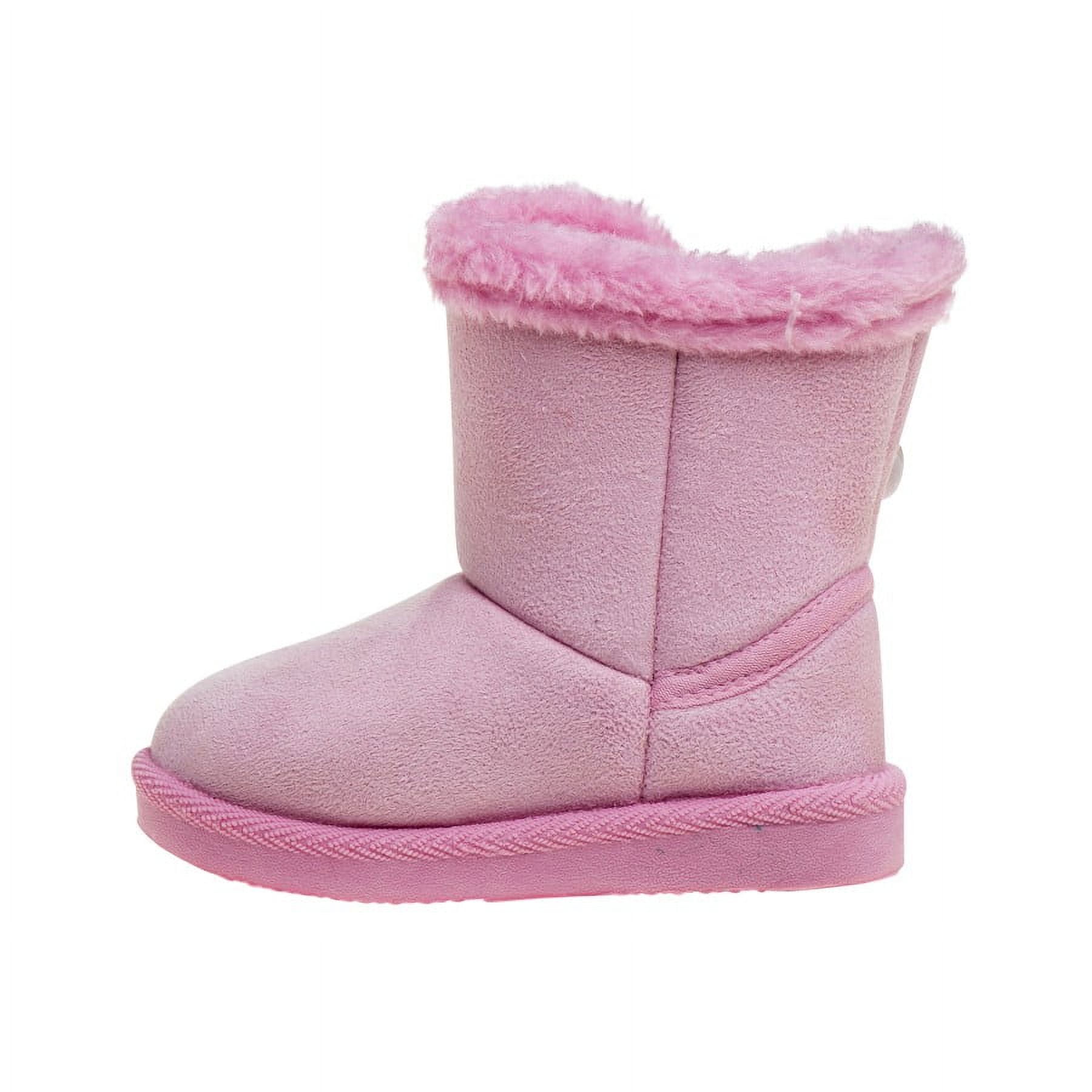 Josmo Girls  Cozy Lined Winter Boots - Pink, 7
