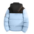 thumbnail image 5 of QQZ Color Block Padded Hooded Zip Up Puffer Jacket Men, Zip Up Sweatshirt Men, Fall Winter Travel Business Casual Ski Outdoor Daily Outfits, 5 of 7