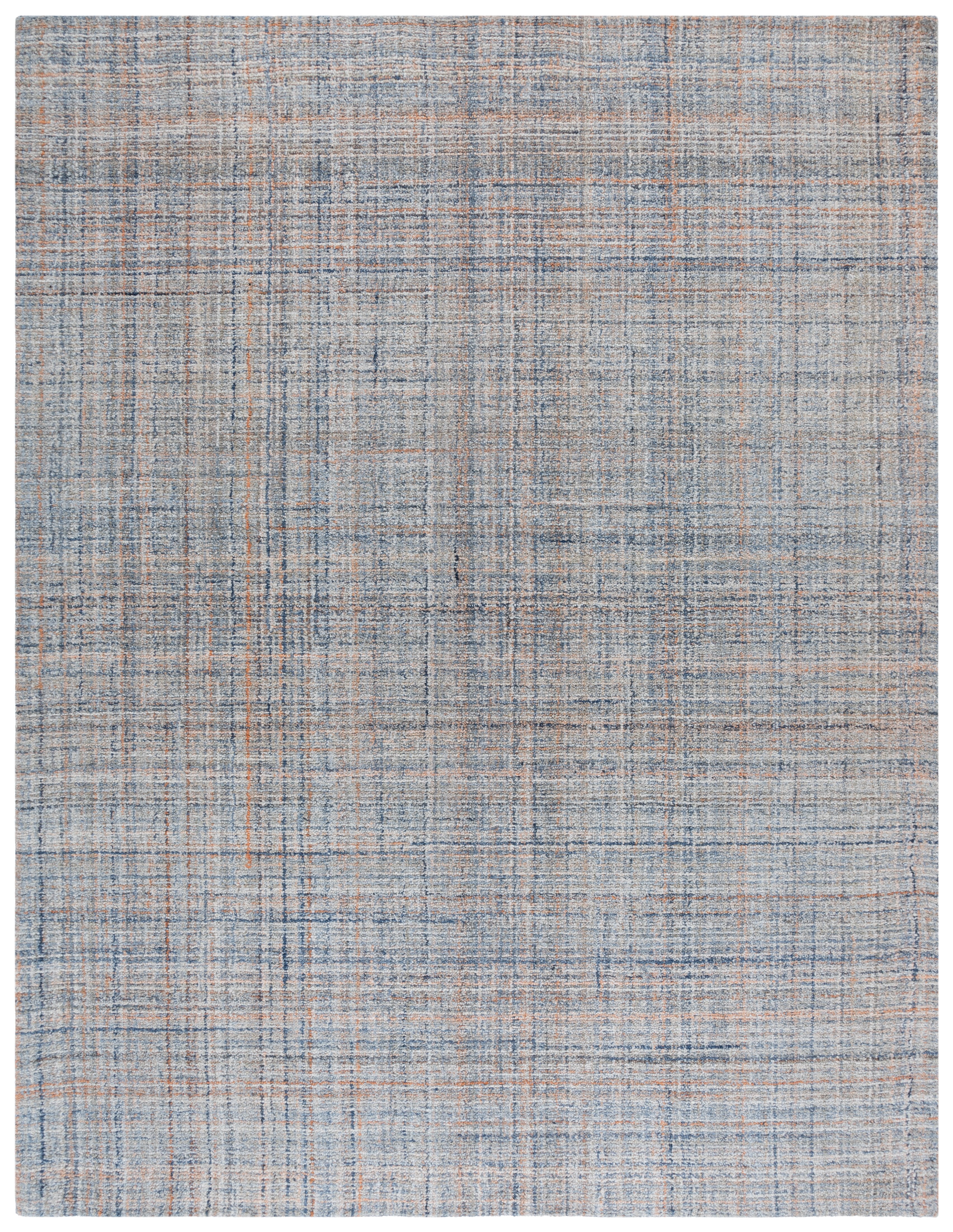 SAFAVIEH Abstract Yorick Striped Polyester Area Rug, Blue/Gray, 8' x 10'