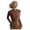 Brown, variant on Women’s Velvet Neckline Long Sleeve Base Shirt for Women Apparel top