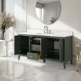 thumbnail image 4 of Vanity Art 60" Bathroom Vanity with Sink, Freestanding Storage Cabinet with Engineered Marble Top, Flip Down Tray, Drawer, and Shelve, 4 of 5