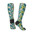 thumbnail image 4 of Daiia Sports Socks Tropical Floral Printed Novelty Crew Socks for Men Women Knee High Socks Cotton Socks Soft & Breathable Support Unisex Socks, 4 of 9