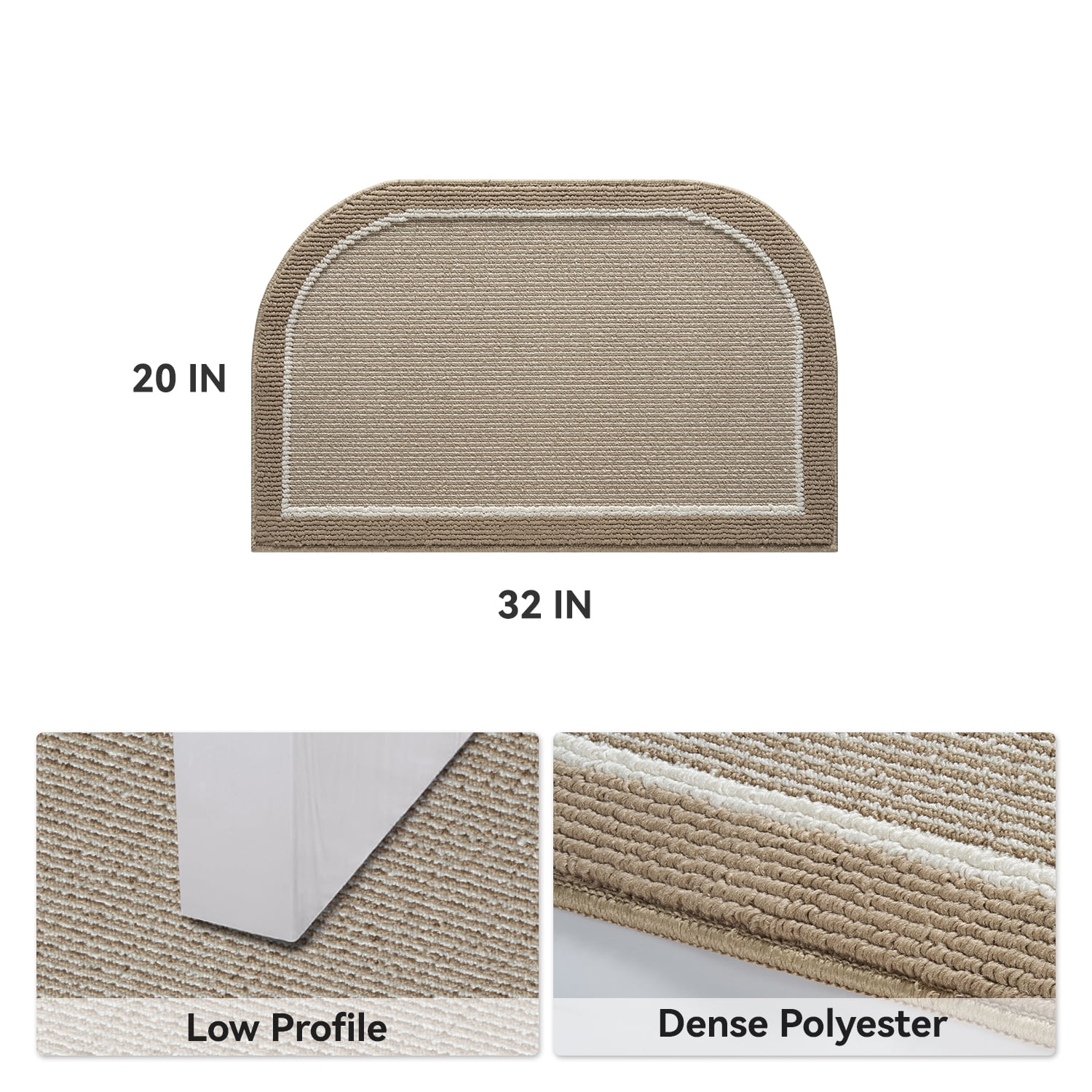 SIXHOME Door Mat Welcome Mat 20"x32" Non-Slip Front Door Mat Absorbent Low Profile Dirt Trapper Indoor Door Mat Ouside Entryway Rug Soft Machine Washable Floor Mat Beige