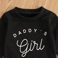 thumbnail image 6 of Bagilaanoe Toddler Baby Girl Casual Sweatshirt Long Sleeve Letter Print Pullover 6M 12M 18M 24M 3T Kids Loose Tee Tops, 6 of 9