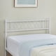 thumbnail image 5 of Tamaño individual size metal marco de cama con heart - shaped cabecero y footboard, 12.2in underbed almacenamiento in blanca, 5 of 7