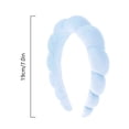 thumbnail image 3 of Fiudx Diadema Facial Tela Esponja, Banda Elástica Cómoda, Accesorio de Ducha Multifuncional, Ideal para La Rutina Diaria de Las Mujeres, Regal Perfecto, Material Ecológico., 3 of 7