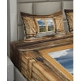 thumbnail image 2 of Ambesonne Colorful Fitted & Top Sheet Set with Shams, Mountains and Valleys, Multicolor, 2 of 4