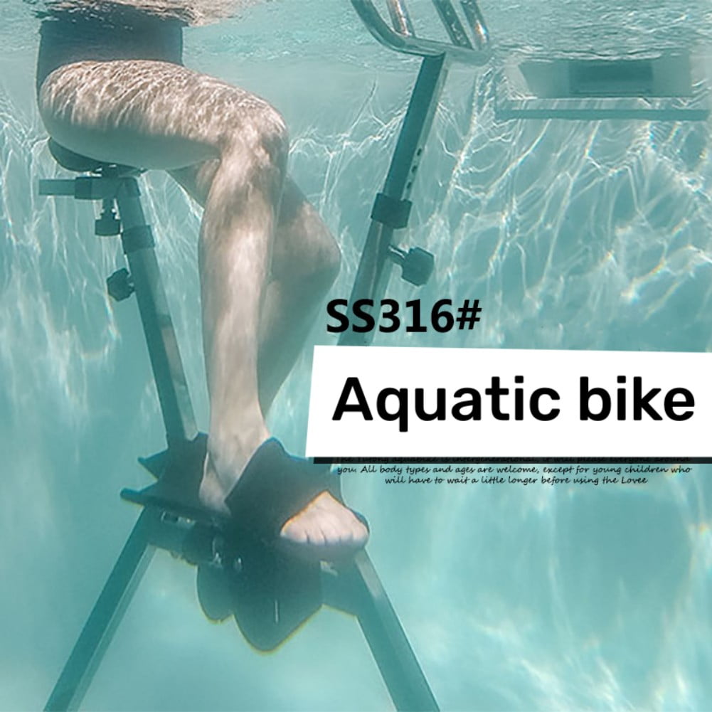 Latourreg Aquatic Sport Equipment 316L Stainless Steel Aquatic Bike in Swimming Pool Water Bike for Exercise