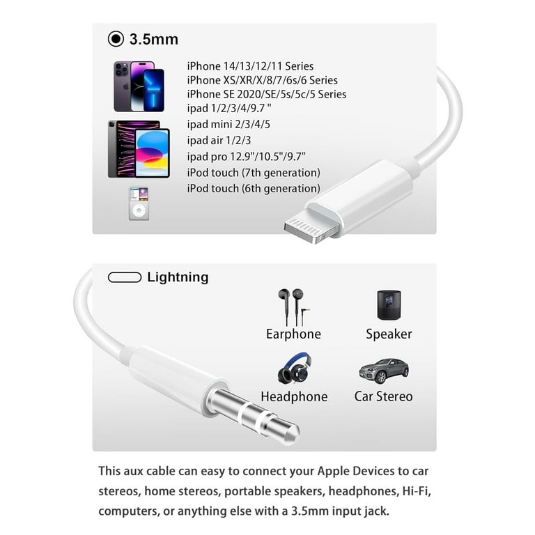 Mm Apple Iphone 12 Mini Headphones Aux Cable Iphone 12 Mini