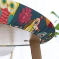 thumbnail image 3 of Cute Owl Pattern (1) Round Fitted Tablecloths Table Covers Wipeable Waterproof Elastic for Kitchen Dinning Parties Wedding Picnic Medium Fits 45-50 Inch Table Size, 3 of 5