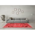 thumbnail image 3 of Ahgly Company Indoor Square Medallion Red Traditional Area Rugs, 6' Square, 3 of 4