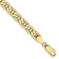 thumbnail image 2 of 14K Solid Yellow Gold 5.5mm Anchor Mariner Link Chain Necklace, 2 of 5