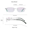 thumbnail image 4 of LifeArt Blue Light Blocking Glasses, Computer Reading Glasses, Anti Blue Rays, Reduce Eyestrain, Stylish for Men and Women(Silver,+2.50 Magnification), 4 of 5