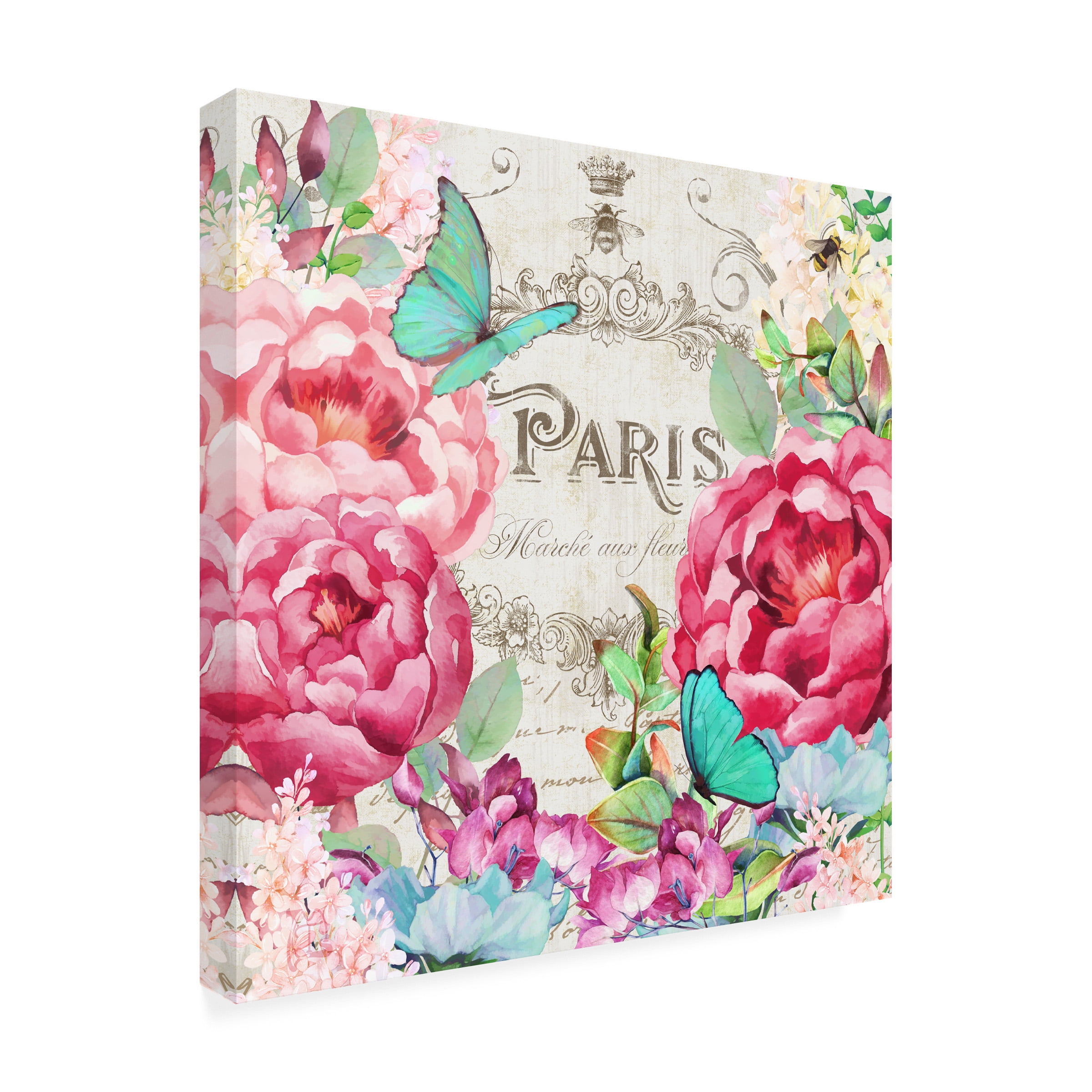 Trademark Fine Art 'Paris Flower Market II' Canvas Art by Tina Lavoie
