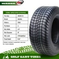 thumbnail image 4 of WANDA Golf Cart Tire Wheel Assembly 205/50-10 on White Steel Wheel 4 Lugs on 4" PCD, Set 2 -14011, 4 of 7