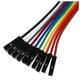 thumbnail image 2 of 20Pzs 20CM Hembra A Hembra Alambre Cable Jumper Clavija de 1 Pin Multicolor, 2 of 3