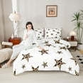 thumbnail image 4 of Homewish Boys Girls Stars Print 3 Pieces Queen Comforter Set,Animal Leopard Print Ultra Soft Bedding Sets,Cartoon Cheetah Print Bedding Comforter Set Breathable,Breathable Home Decor,Reversible, 4 of 8