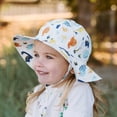 thumbnail image 3 of JAN & JUL Cotton Foldable Baby Boy Sun Hat with Adjustable Strap (S: 0-6 Months, Dino Kids), 3 of 5