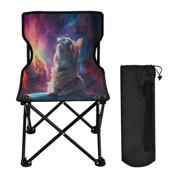BZSMCE Camping Chairs Modern Universe Explorer Pattern Folding chair